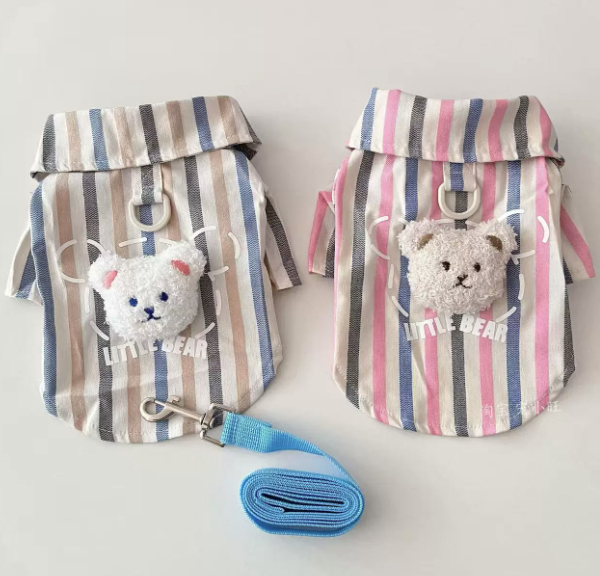 條紋小熊襯衫｜FurNest 商品圖片