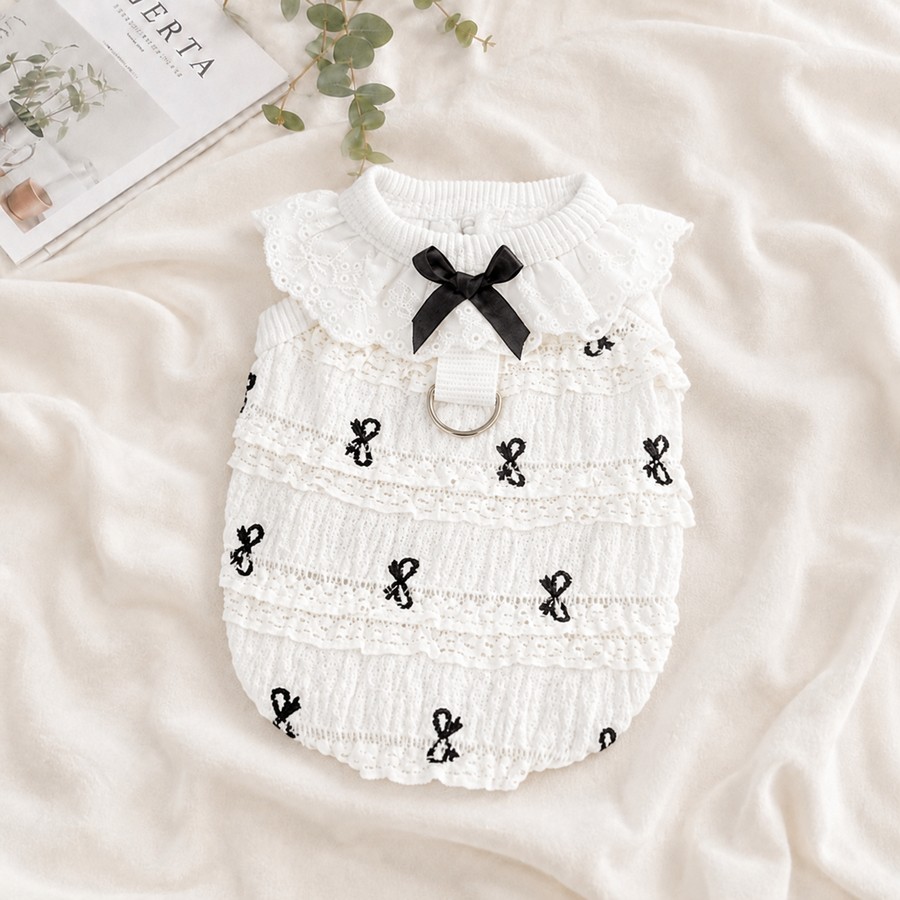 小黑結蕾絲背心｜FurNest 商品圖片