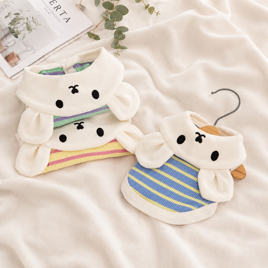 垂耳兔條紋寵物背心｜FurNest 商品圖片