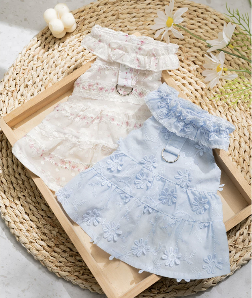 花漾田園蕾絲牽引裙｜FurNest 商品圖片