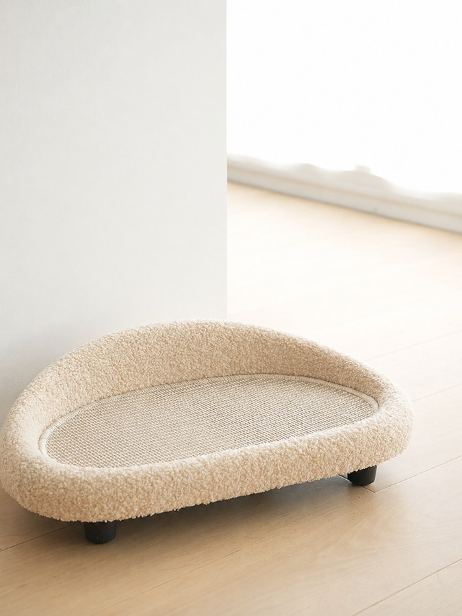 奶油弧背寵物躺椅｜FurNest 商品圖片